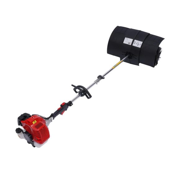 Benzin Schneefräsen Set 52CC 2-Takt Motor Elektrischer Besen Schneeschieber - Kraftvolle 2.3PS Kehrmaschine für effiziente Schneeräumung