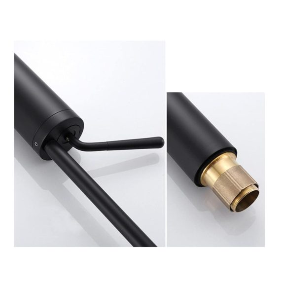 360° Rotating High-Arc Bathroom Faucet with Dual Hot and Cold Control - Copper Body in Refined Blue | Above Counter Basin Sink Tap