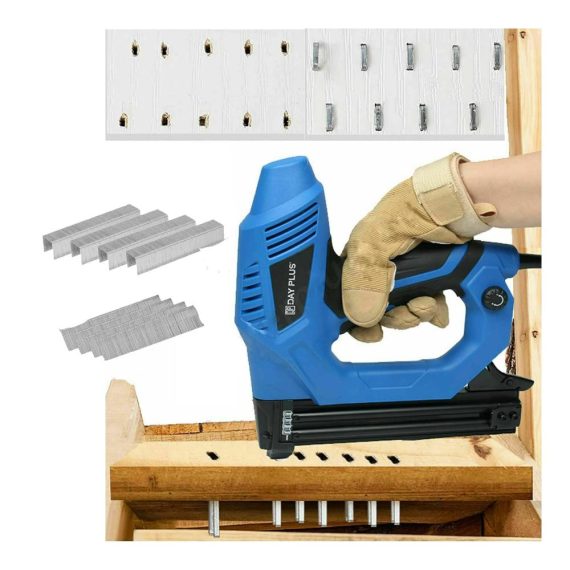 Elektrotacker 2in1 Universal-Kombigerät für Heimwerker - Tackerpistole für Klammern & Nägel (15-25 mm Heftklammern 15-32 mm Nägel) - Kabellänge 1 Meter
