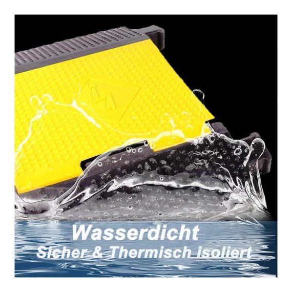 Bodenabdeckung 2-Kanal Kabelbrücke 100x25x5 cm - Überfahrschutz für Draußen - Gummikabelschutz bis 6614lbs - Kabelkanal & Protector