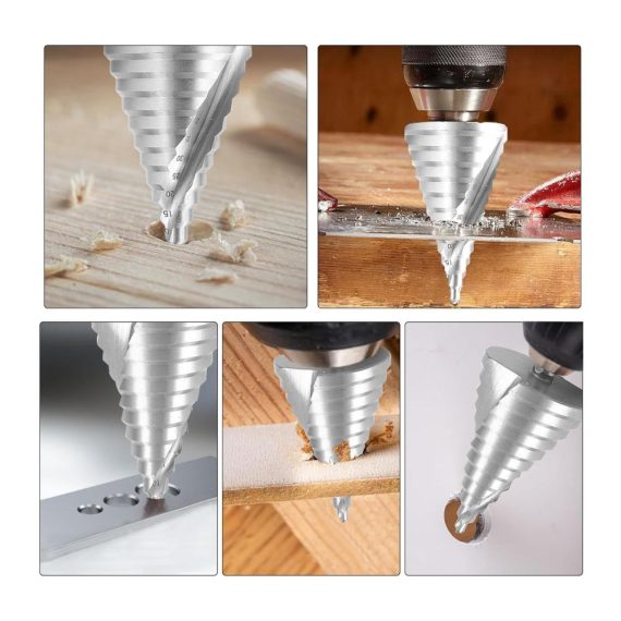 Stufenbohrer GothicBride - HSS Kegelbohrer 6-60 mm für Holz Kunststoff Weich-Metall