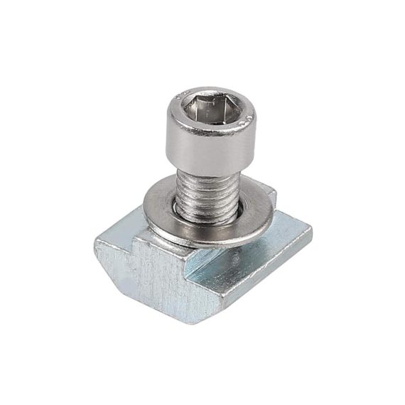 Aluprofil T-Nut-Muttern Set 50 Stück M8 - Nutensteine für 4040 Serie Kohlenstoffstahl Gleitmuttern T-Schiene Verbindungssatz Europäischer Standard