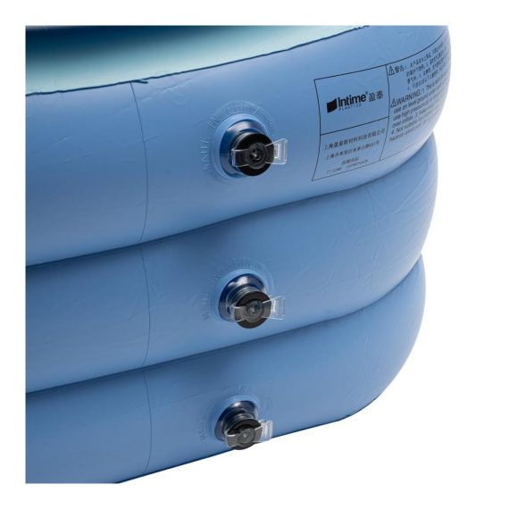 Aufblasbare Badewanne für Erwachsene und Kinder - Tragbare Spa-Wanne für Milch- und Blütenbäder (Blau 150 x 75 cm