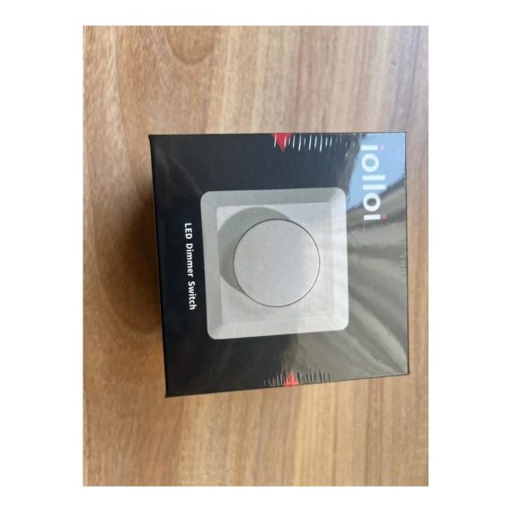 Dimmschalter iolloi LED Dimmer Unterputz - Drehdimmer für Dimmbare LED/Halogen 230V - Schalter mit Klemmkrallen & Abdeckung - Dimmer für LED Lampen 5-300W