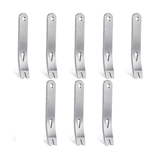 8-teiliges Set Rostfreie Mini Brecheisen für Multifunktionsanwendungen & Überlebenswerkzeug
