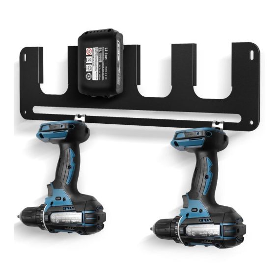 Werkzeugakkus 4er Wandhalterung - Optimale Organisation für Makita 14.4V & 18V Akkus in Werkstatt und Auto