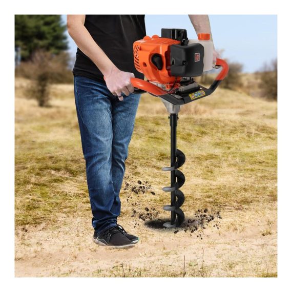 Gartenbohrer Set - Extra Lange Erdbohrer 3er Pack (10 15 20 x 75cm) für Bohrmaschine | Spiralbohrer Pflanzbohrer Grabungswerkzeug | Ideale Lange Bohrer zum Effizienten Löcher Graben im Garten