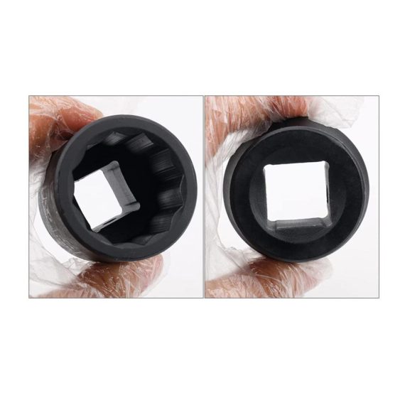 36mm Vielzahn Schlagschrauber-Nüsse 3/4 - Profi Kraft-Steckschlüssel-Einsatz 12-Kant (Länge 80 mm) für effizientes Arbeiten