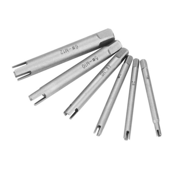Gewindebohrer Auszieher Set - Effektive Stahlkopfbruch Entfernung und Schraubenausdrehung | Robuster Gewindebohrersatz für präzises Arbeiten (6Pcs