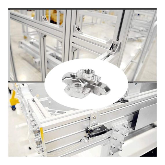 Aluminiumprofil T-Nut-Muttern Set 93-teilig – Zaky T-Mutter 3030 Serie mit Nutensteinen M4/M5/M6 für Europäischen Standard | Inklusive 3 Schraubenschlüssel