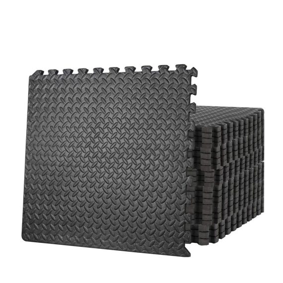 48 EVA Weichschaum Bodenmatten (60x60 cm) - Rutschfeste Spielplatzmatten für Fitnessstudio Yoga Garage - Puzzle-Bodenfliesen mit Dicke für Bodenschutz und Übungstraining