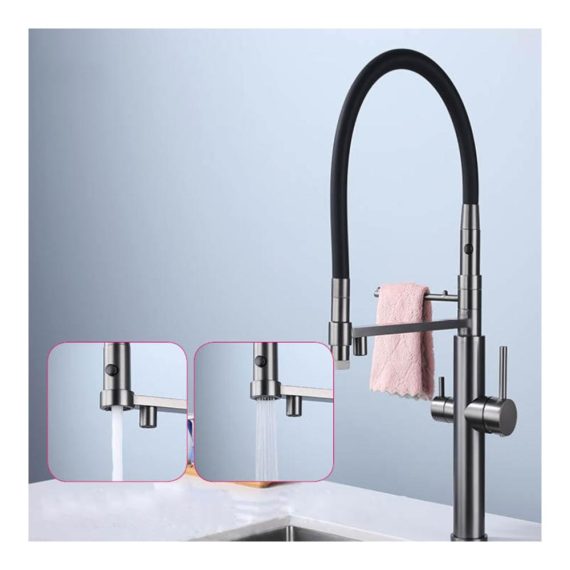 3-Wege-Küchenwasserhahn mit Touch-Bedienung für Wasserfilter Flexibler Schwenkarm 2 Modi Osmose 3-in-1 Mischbatterie inklusive. Entdecken Sie unseren hochwertigen Wasserhahn für die Küche
