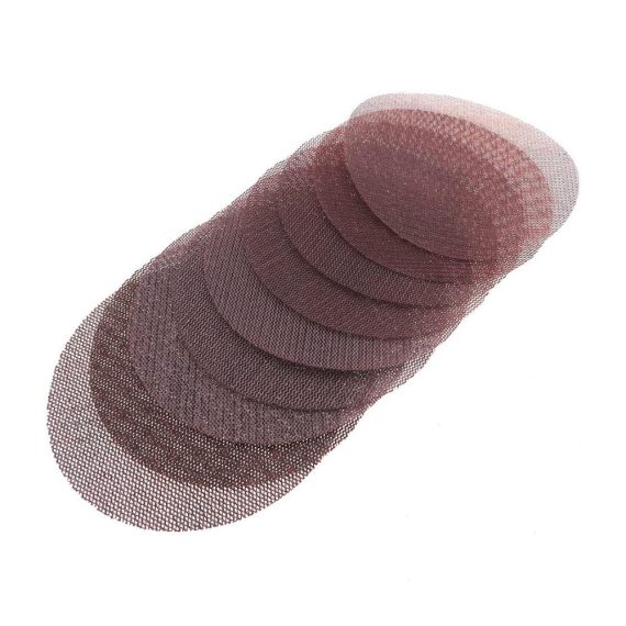 5 Zoll Schleifpapier Set (18 Stück) - Maschenweite 125 mm staubfreie Schleifscheiben für effizientes Antiblockier-Trockenschleifen - Körnung 80 bis 600 für Entfernung und Finish hochwertiges Schleifmittel