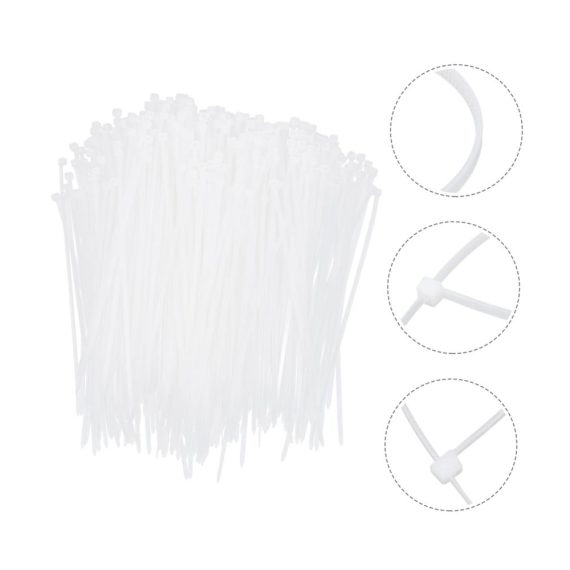 1000er Pack Nylon Kabelbinder - 8 Zoll Strapazierfähige Reißverschlussbänder für Werkstatt und Haushalt