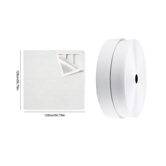 Dachbodenisolierung-Set mit Fensterdichtung Lüfterabdeckung und Rücklauflüftungsabdeckung - Inklusive flexibler Klebebandrolle für effektive Deckenisolierung (129 x 129 cm