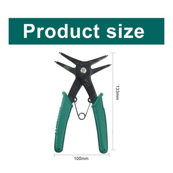 2-in-1 Sicherungsringzangen-Set Interne & Externe Sprengringzange für 10-40 mm Durchmesser