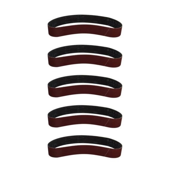 Schleifbänder 5er Set 533x30mm Aluminiumoxid Körnung 400/600/800/1000 – Bandschleifer Zubehör für präzises Schleifen in Elektrowerkzeugen