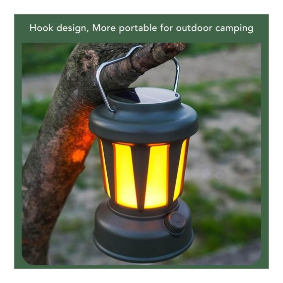 Campinglaterne mit hoher Helligkeit | Wiederaufladbar tragbar und retro | Zeltleuchte mit Griff für Innenhof und Outdoor-Aktivitäten