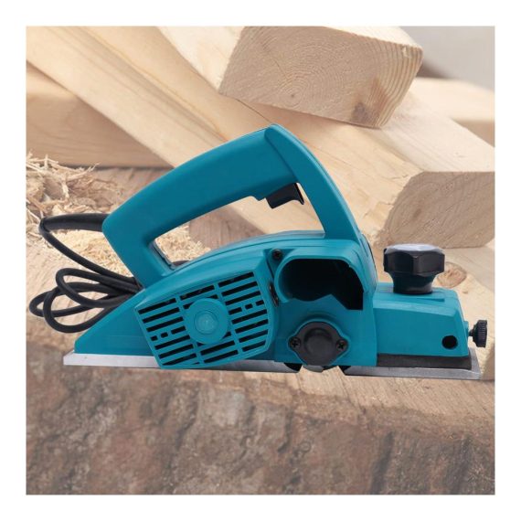 Elektro Hobelmaschine 800W - Tragbarer Handhobel für Holzbearbeitung mit Hobelmesser