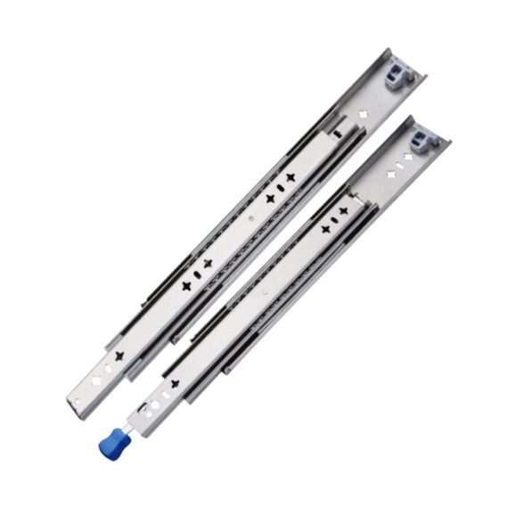 Premium Schubladenauszüge - 1 Paar (2 Stück) Seitenmontage 3-teilige Vollauszug Kugellager 220 lb Kapazität - Größe 80cm/32inch