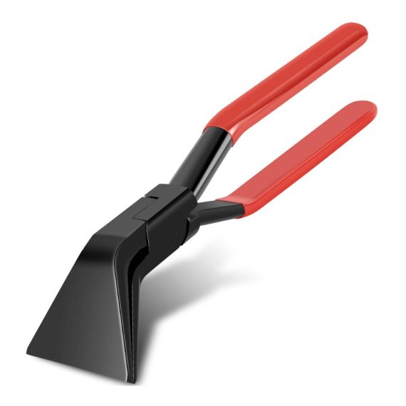 Blechzangen-Set mit Falzzange 45° 90° 180° Abkantzange 60 mm Rutschfester Griff - Profi-Werkzeug für präzises Biegen und Glätten von Blechen (Rot TD111