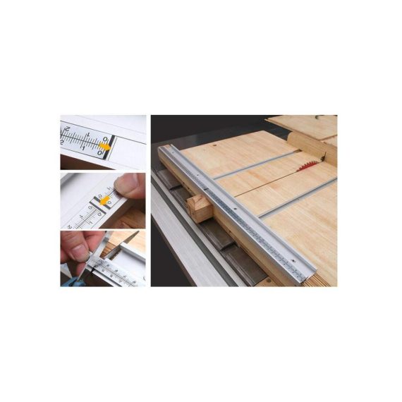 Gehrungsschiene 1000 mm - Aluminiumlegierung für Tischsäge und Frästisch T-Nut Führungsschiene 45 x 128 mm - Präzise Holzbearbeitungswerkzeuge