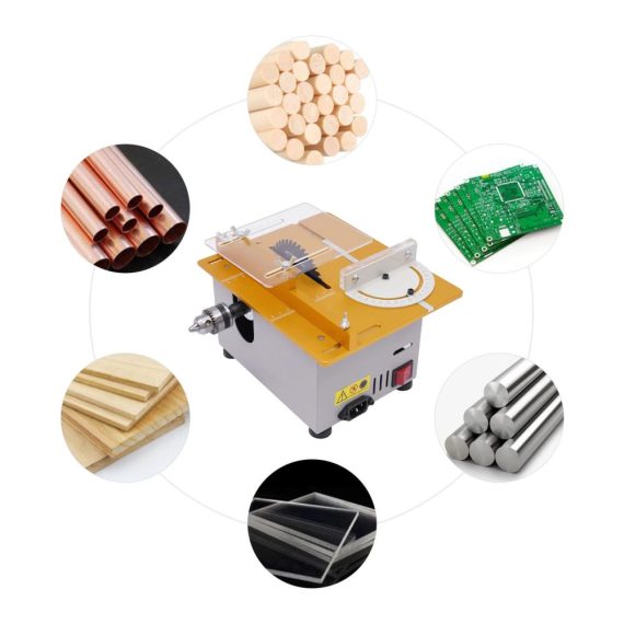 Mini Tischkreissäge 300W – Professionelle Präzisionssäge für Modellbau Polieren Schnitzen und Bohren (9000 rpm EU Plug