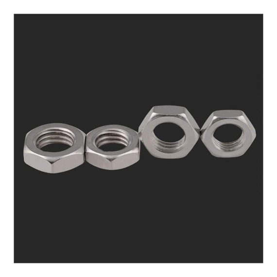Feingewinde Sechskantmuttern & Muttern für Maschinenschrauben | Sicherungsmutter aus Edelstahl | M14x1.0mm | Packung mit 2 Stück