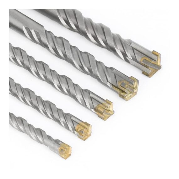 30x400mm SDS-Max Bohrkronen-Set für Beton & Ziegel - Hartmetall-Kreuzbohrer für Elektro-Hämmer Schlagbohrer & mehr