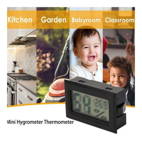 LCD-Digital Mini Thermometer - 3er Set Feuchtigkeitsmessgeräte für Pflanzenanbau und Geflügelschlüpfen