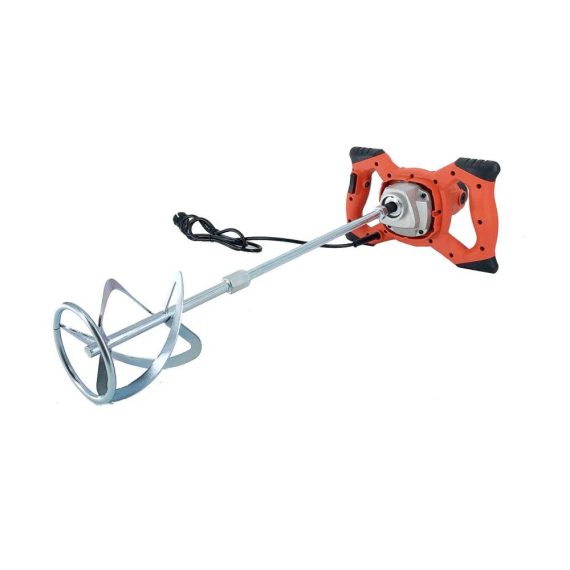 Mörtelrührer 2100W | Handrührgerät mit 6 Stufen | Betonrührer für Mörtel und Gips | 220V Rührwerk mit Wendelrührer | Rührer Paddel inklusive | Mischer für Baustelle und Heimwerker | Leistungsstarker Rührer 800r/min