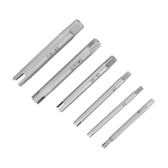 Gewindebohrer Auszieher Set - Effektive Stahlkopfbruch Entfernung und Schraubenausdrehung | Robuster Gewindebohrersatz für präzises Arbeiten (6Pcs