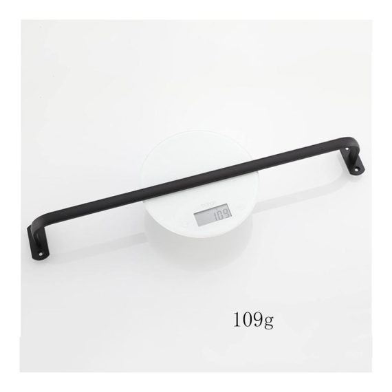 Aluminium Handtuchhalter Wandmontage - Universal Bad Accessoires Schwarz 60cm