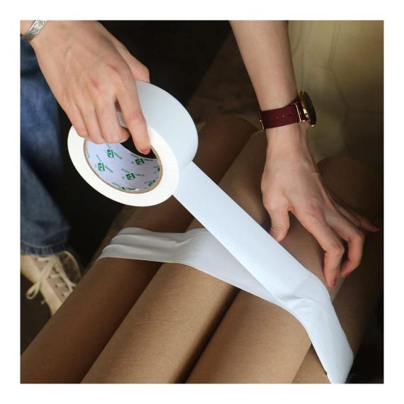 Panzertape BOMEI PACK - Extra starkes Reparaturband 32m x 48mm Weiß 3 Rollen - Wasserdicht innen & außen gewebeverstärktes Klebeband