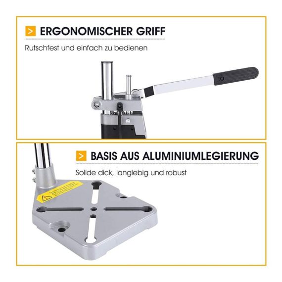 Bohrmaschinenständer mit Tischklemme - Verstellbarer Drill Stand für präzises Bohren und Reparaturen