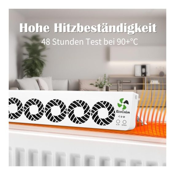 Heizkörper Ventilator 2.0 mit 5 verbesserten Lüftern - Intelligenter Heizkörperverstärker zur Steigerung der Heizungseffizienz und Energieeinsparung (Mono Set