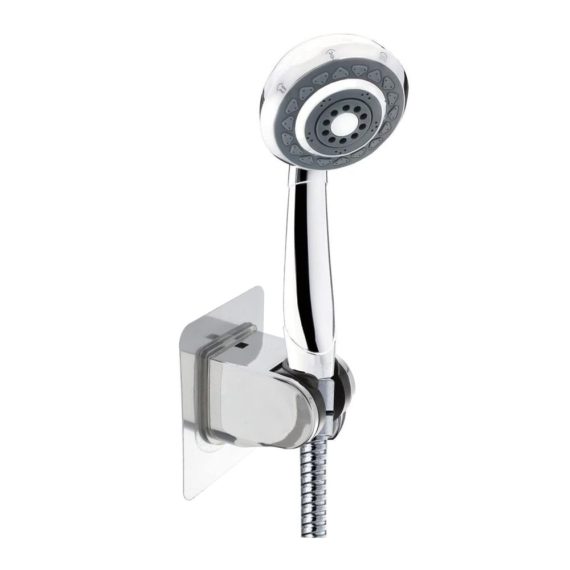 16-teiliges Badezimmerablagen & -regale Set | Duschhalterung für Handbrausen | Stanzfreie Duschkopfhalterung | Badezimmerzubehör | ABS Handbrausehalterung