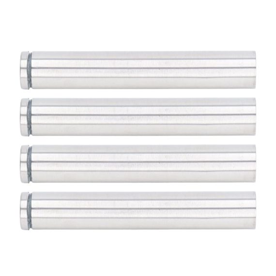 Edelstahl Dübelbohrer Bilderrahmen-Halter Schrauben Set (12 Stück) inklusive Abstandsschrauben und Werbenägel – Befestigungsset für Bilderrahmen (19 x 150 mm