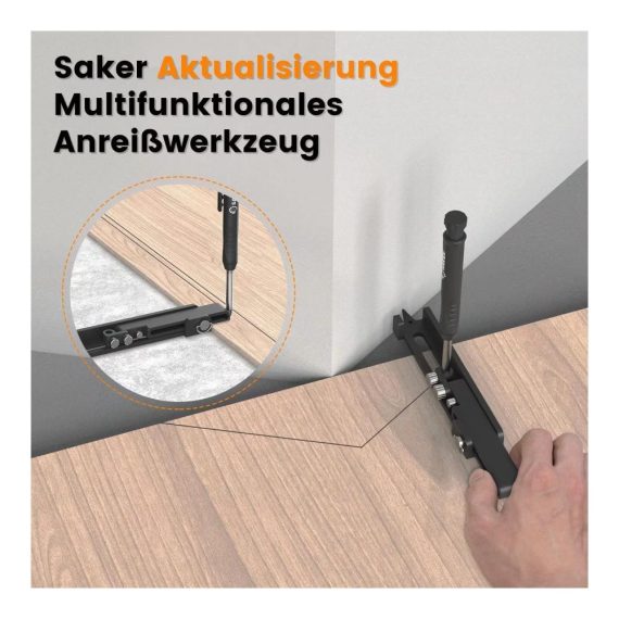 Multifunktionale Reißnadeln Saker Baustift-Set für DIY Holzbearbeitung Zimmermannsbleistift mit Tieflochstift