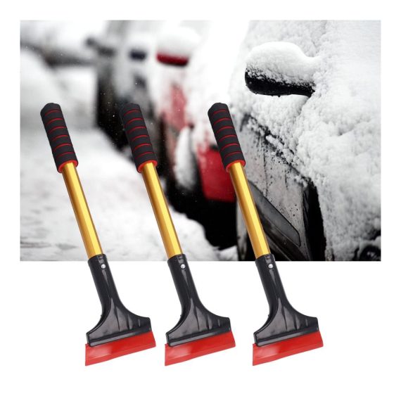 Aluminium Auto-Schneeschaufel mit Frostschutzgriff - Langlebige Winterlösung mit Rutschfestigkeit und Tragbarkeit