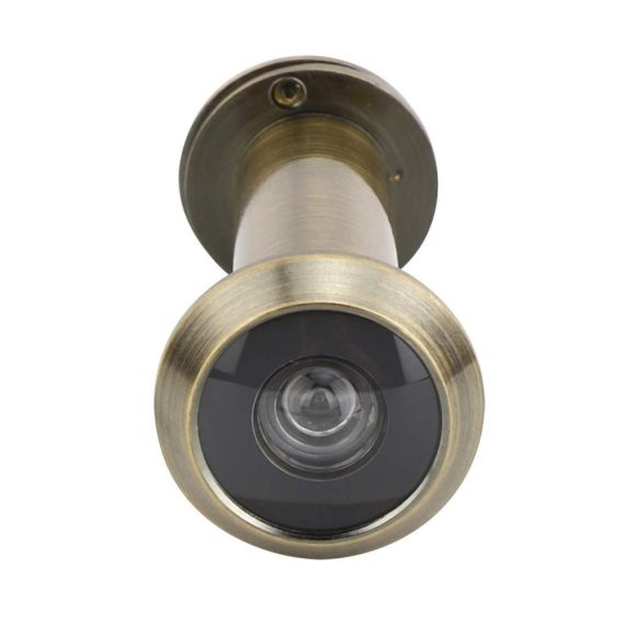 Türspion Diebstahlschutz - 220° Sichtwinkel Heavy Duty Privacy Cover Sicherheitstürspion für 55-90mm Türstärke in Branzefarbe