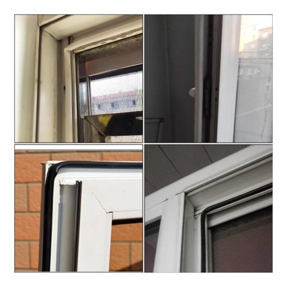 Fensterdichtungen 10m - Effektives O-Typ Dichtungsband für Fenster Türen Balkone Oberlichter und Kunststofffenster (Schwarz-10mm