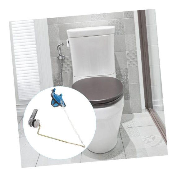 Toilettenreparatur-Set 10-teiliges WC Reinigungsset mit universellem Toilettengriff Ersatzteilen für Toilettenspülhebel WC-Griffteil Toilettenklappe und Wassertank