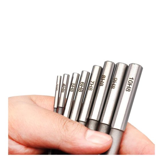 Hochwertiges HSS Reibahlen-Set (8-teilig) für präzises Bohren und Fräsen – Gerader Schaft Bohrmaschinenschneider Fräsreibahle – Größen 3/4/5/6/7/8/9/10 mm im Kit