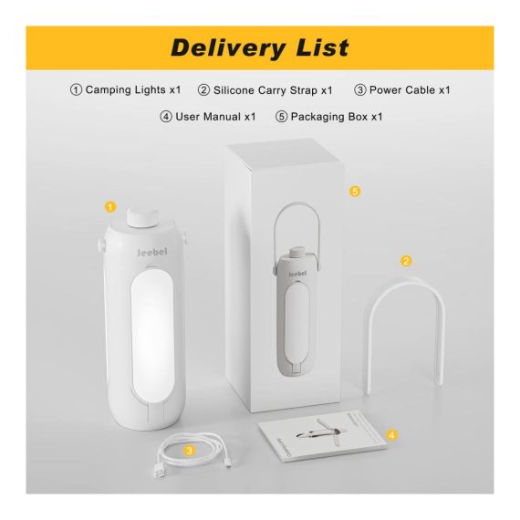 Campinglampe LED - Faltbare Laterne mit 10000mAh Notstrombank 720 Lumen 5 Lichtmodi Aufladbar - Perfekte Campingleuchte für Zelt Wandern Notfälle und Angeln