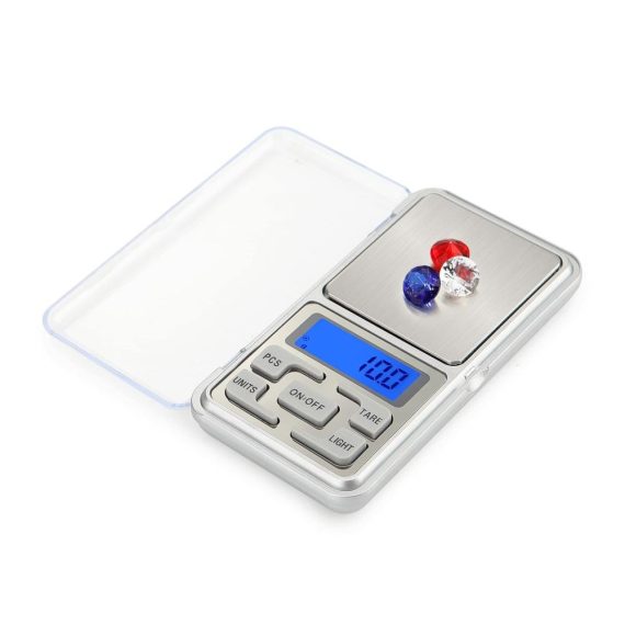 Digitaler MG Maßstab für Schmuck und Edelsteine - Präzise Taschenwaage (500 g/001 g