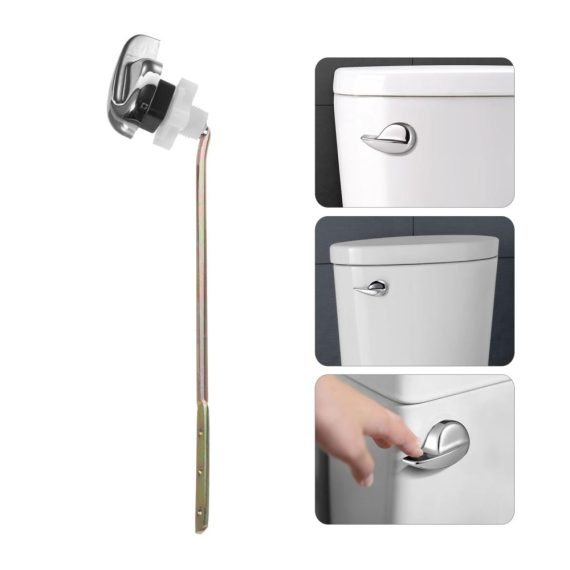 3-teiliges Toilettenteile-Set Frontmontage-Hebel Ersatz-Toilettenseitenmontagegriff und Spülkästen-Schlüssel für optimale Toiletteneffizienz