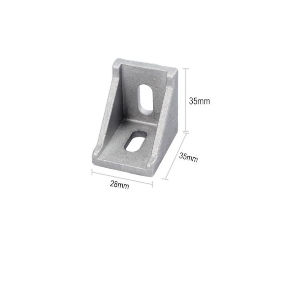 Aluminium Extrusion Verbinder - Stabile 20x Eckwinkel für 3030 Nut 8 Aluprofil | Ideale Wandhalterung & Befestigungsmaterial für Bauindustrie Strukturen