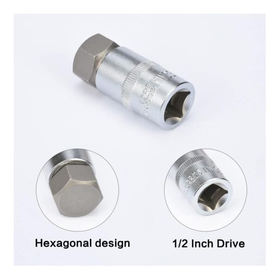 12-teiliges Innensechskant-Schraubendreher-Set mit Steckschlüsseladapter und Nüssen (5-22 mm) - Präzisionswerkzeug für verschiedene Anwendungen