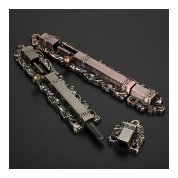 Antike Bronze/Rotes Kupfer Türriegel-Set Klassische Europäische Vintage Scharniere mit Schrauben für Holz/Metall Türen & Fenster (150–250 mm) – Hochwertige Legierung Dekorative Akzente